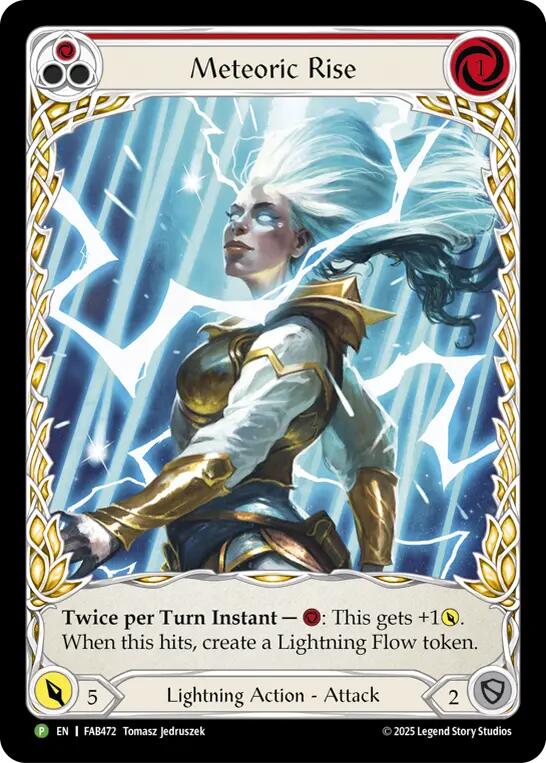 Meteoric Rise [FAB472] (Promo)  Rainbow Foil | Chromatic Games