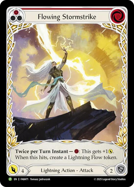 Flowing Stormstrike [FAB471] (Promo)  Rainbow Foil | Chromatic Games