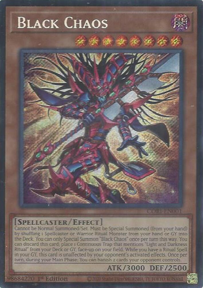 Black Chaos [CORI-EN001] Secret Rare | Chromatic Games
