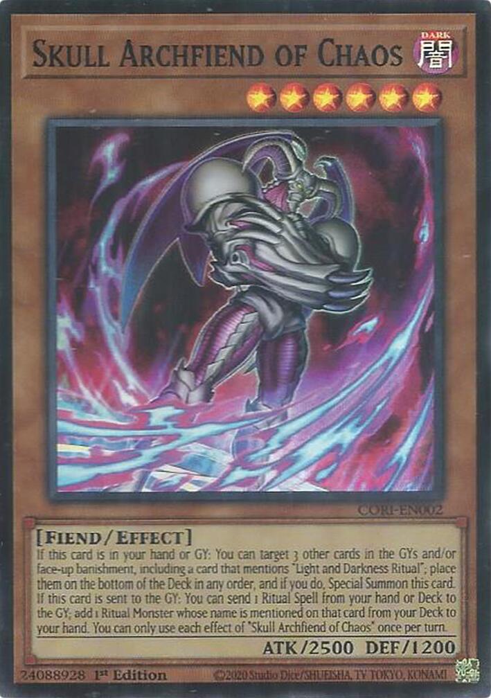 Skull Archfiend of Chaos [CORI-EN002] Super Rare | Chromatic Games