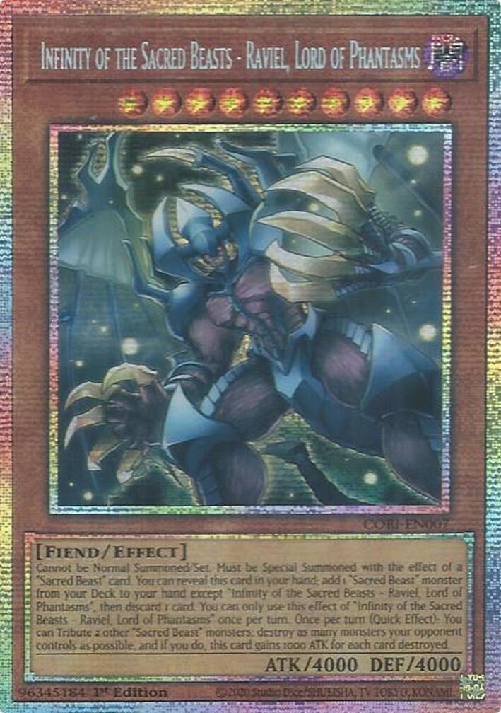 Infinity of the Sacred Beasts - Raviel, Lord of Phantasms (Starlight Rare) [CORI-EN007] Starlight Rare | Chromatic Games