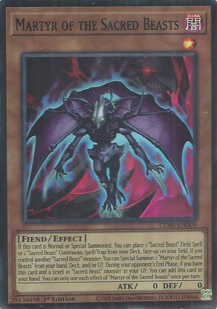 Martyr of the Sacred Beasts [CORI-EN009] Super Rare | Chromatic Games