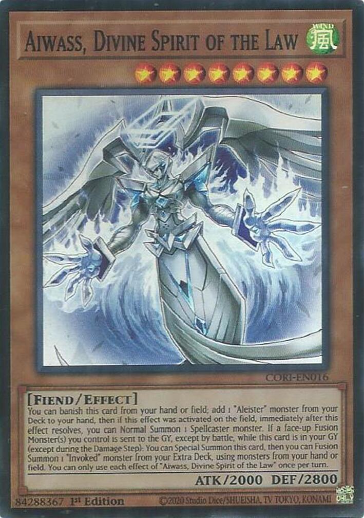 Aiwass, Divine Spirit of the Law [CORI-EN016] Super Rare | Chromatic Games