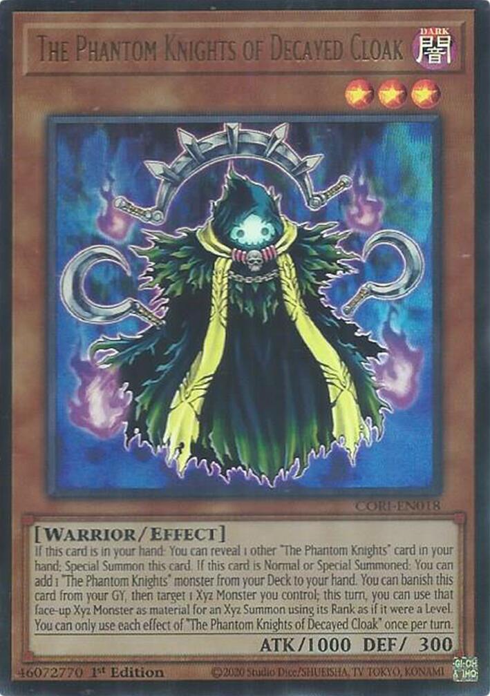The Phantom Knights of Decayed Cloak [CORI-EN018] Ultra Rare | Chromatic Games