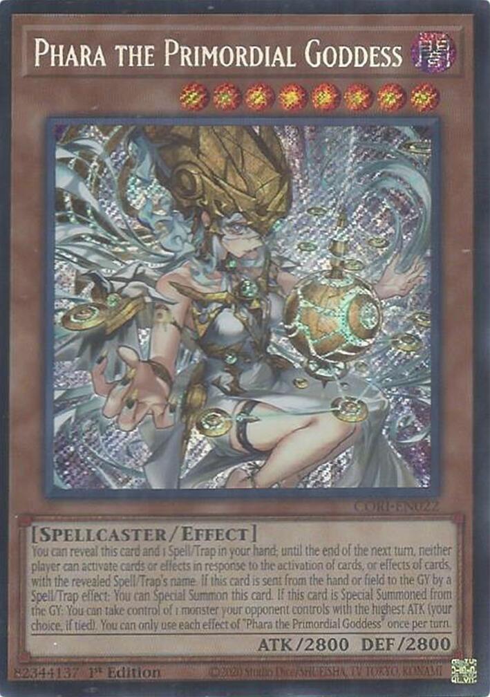 Phara the Primordial Goddess (Secret Rare) [CORI-EN022] Secret Rare | Chromatic Games