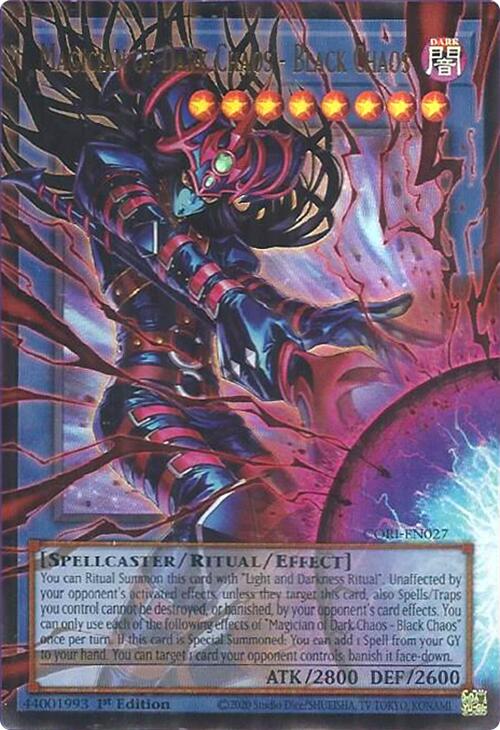 Magician of Dark Chaos - Black Chaos (Extended Art) [CORI-EN027] Ultra Rare | Chromatic Games