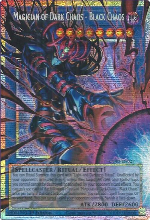 Magician of Dark Chaos - Black Chaos (Starlight Rare) (Extended Art) [CORI-EN027] Starlight Rare | Chromatic Games