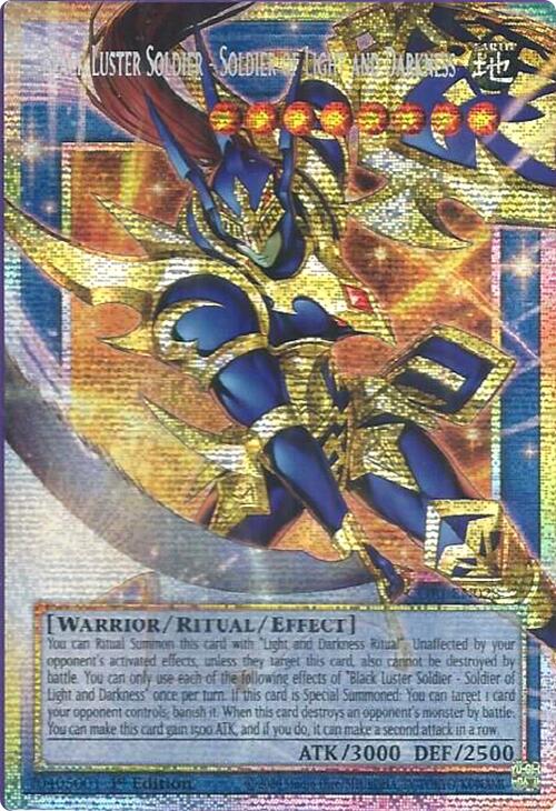 Black Luster Soldier - Soldier of Light and Darkness (Starlight Rare) (Extended Art) [CORI-EN028] Starlight Rare | Chromatic Games