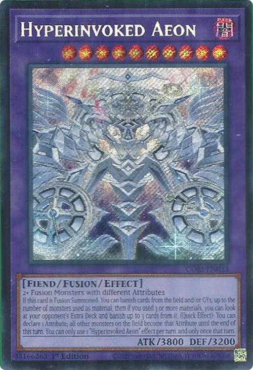 Hyperinvoked Aeon [CORI-EN033] Secret Rare | Chromatic Games