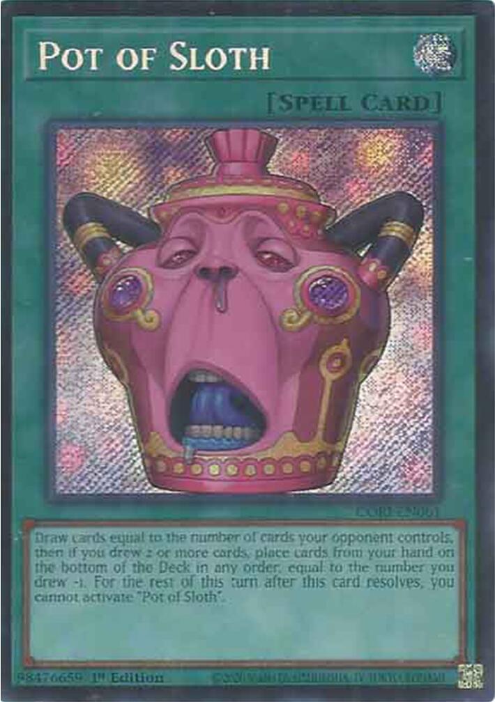 Pot of Sloth [CORI-EN061] Secret Rare | Chromatic Games