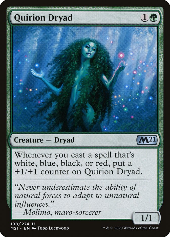Quirion Dryad 198 (Core Set 2021)  - Foil | Chromatic Games