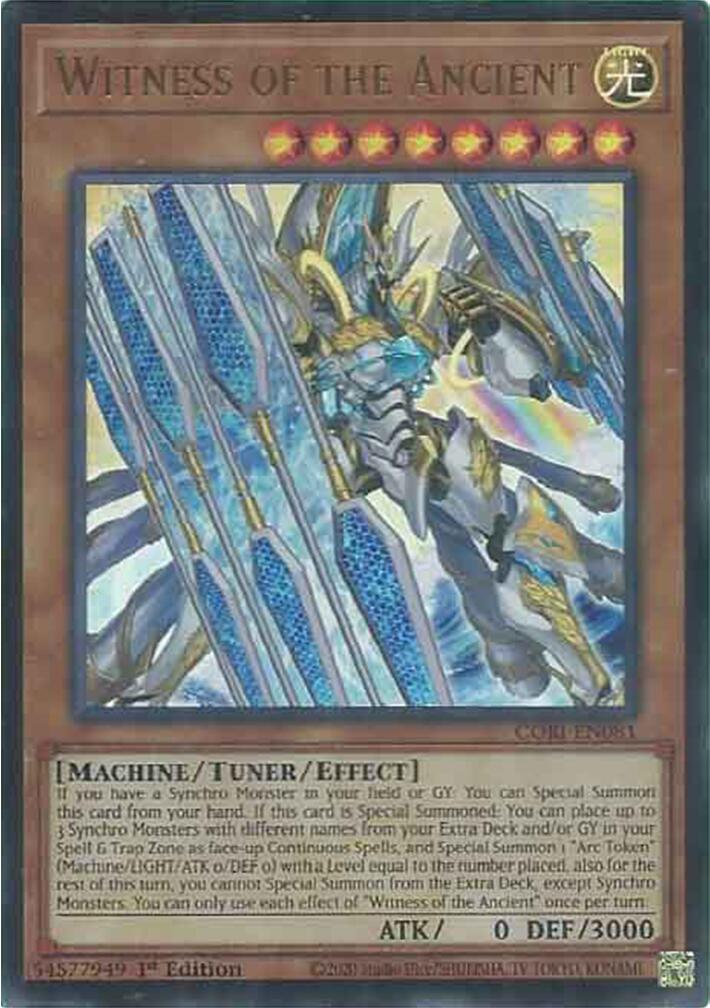 Witness of the Ancient [CORI-EN081] Ultra Rare | Chromatic Games