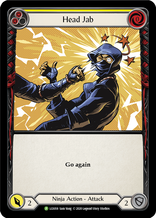 Head Jab (Yellow) [LGS018] (Promo)  Rainbow Foil | Chromatic Games