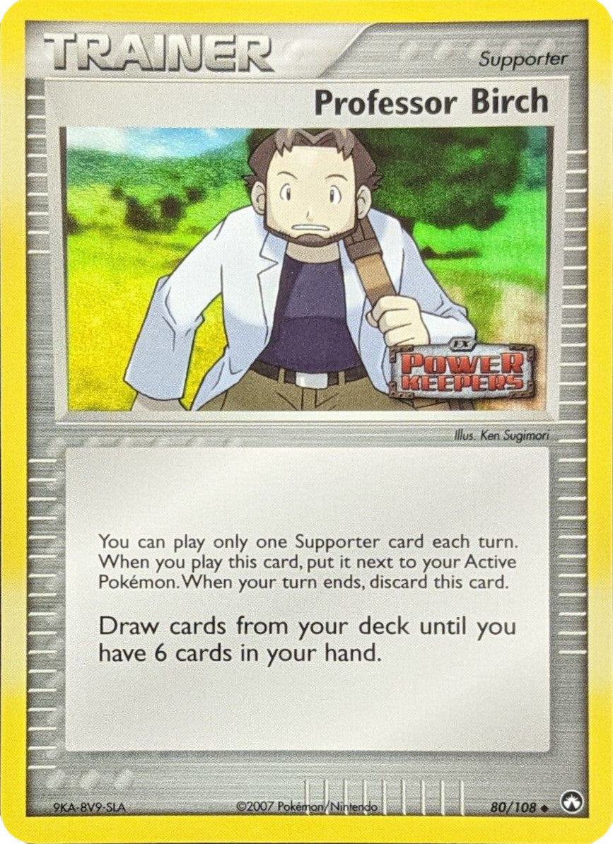 Professor Birch (80/108) (Stamped) [EX: Power Keepers] | Chromatic Games