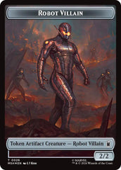 Villain // Robot Villain Double-Sided Token (025//026) (Surge Foil) [Marvel Super Heroes Tokens] | Chromatic Games