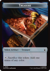 Treasure (027) // Bird (021) Double-Sided Token (Surge Foil) [Marvel Super Heroes Commander Tokens] | Chromatic Games