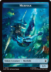 Merfolk // Doombot Double-Sided Token [Marvel Super Heroes Tokens] | Chromatic Games