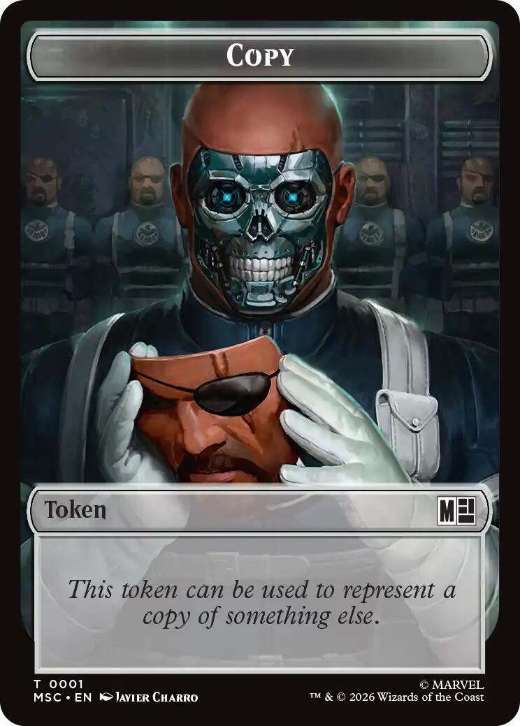 Copy // Rogue Double-Sided Token [Marvel Super Heroes Commander Tokens] | Chromatic Games