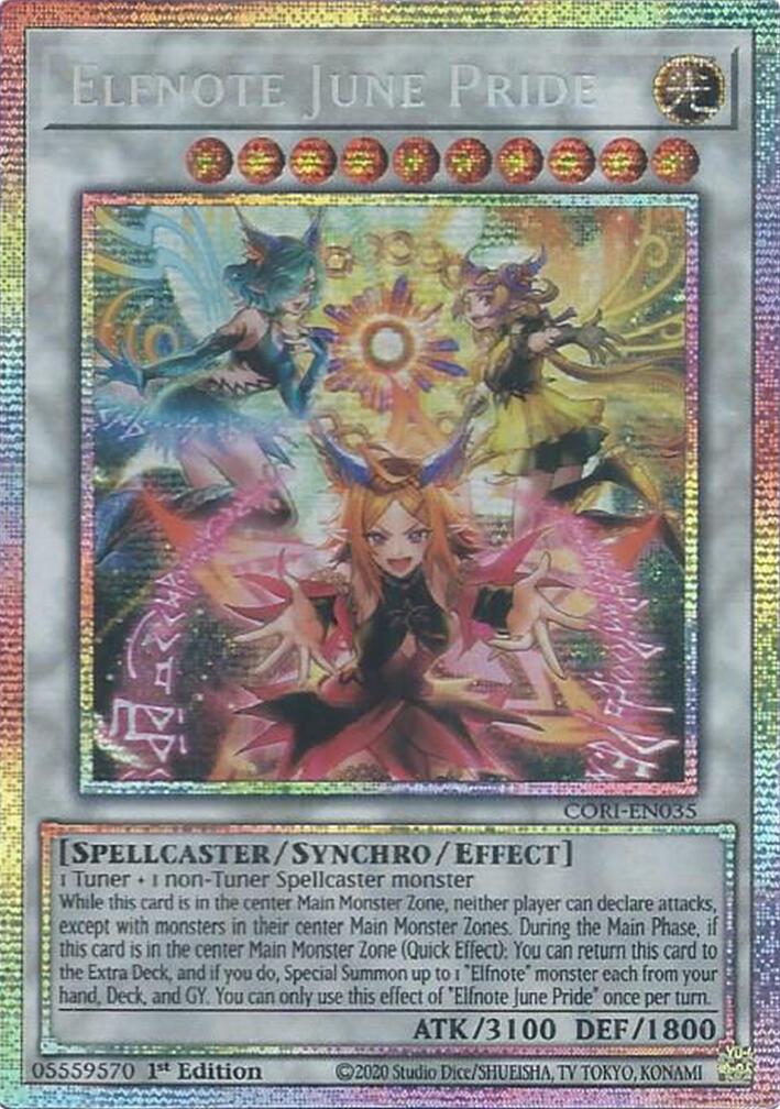 Elfnote June Pride (Starlight Rare) [CORI-EN035] Starlight Rare | Chromatic Games