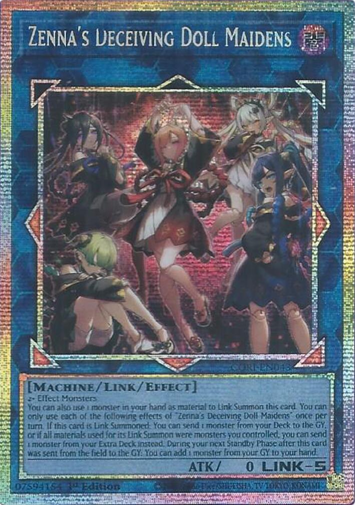 Zenna's Deceiving Doll Maidens (Starlight Rare) [CORI-EN043] Starlight Rare | Chromatic Games