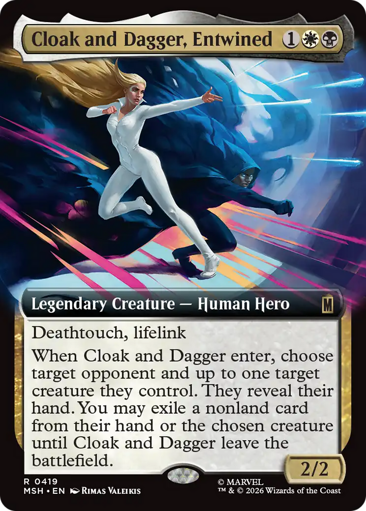 Cloak and Dagger, Entwined (Extended Art) [Marvel Super Heroes] | Chromatic Games