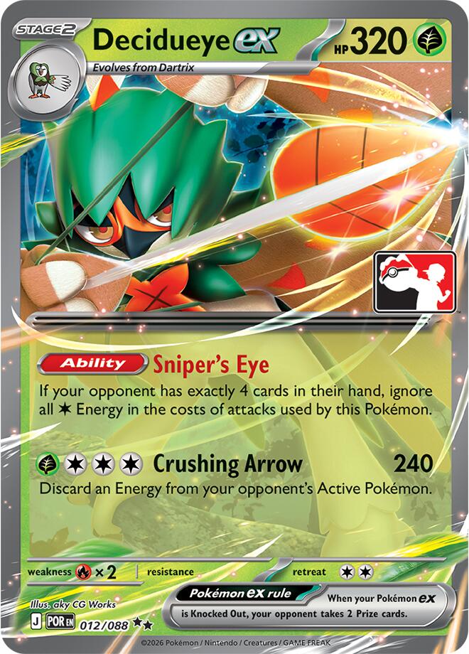 Decidueye ex (012/088) [Prize Pack Series Nine] | Chromatic Games