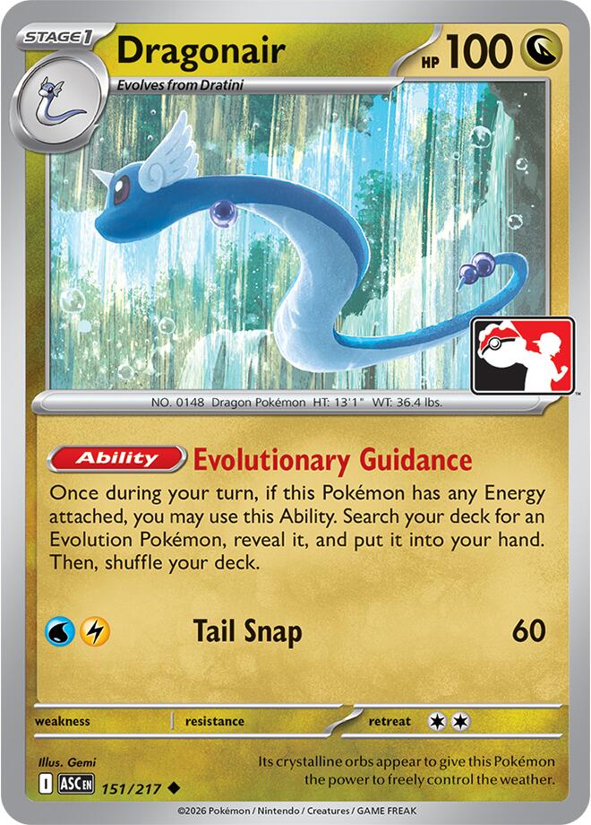 Dragonair (151/217) [Prize Pack Series Nine] | Chromatic Games