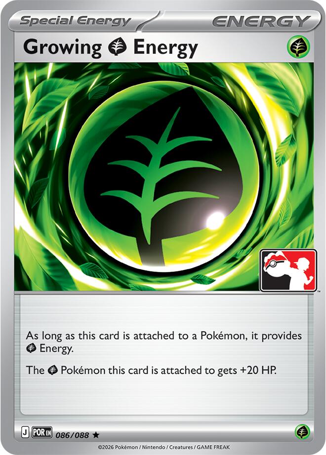 Growing Grass Energy (086/088) [Prize Pack Series Nine] | Chromatic Games