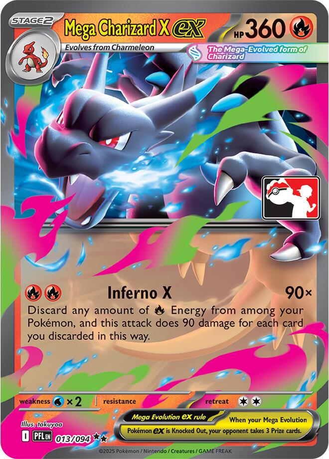 Mega Charizard X ex (013/094) [Prize Pack Series Nine] | Chromatic Games