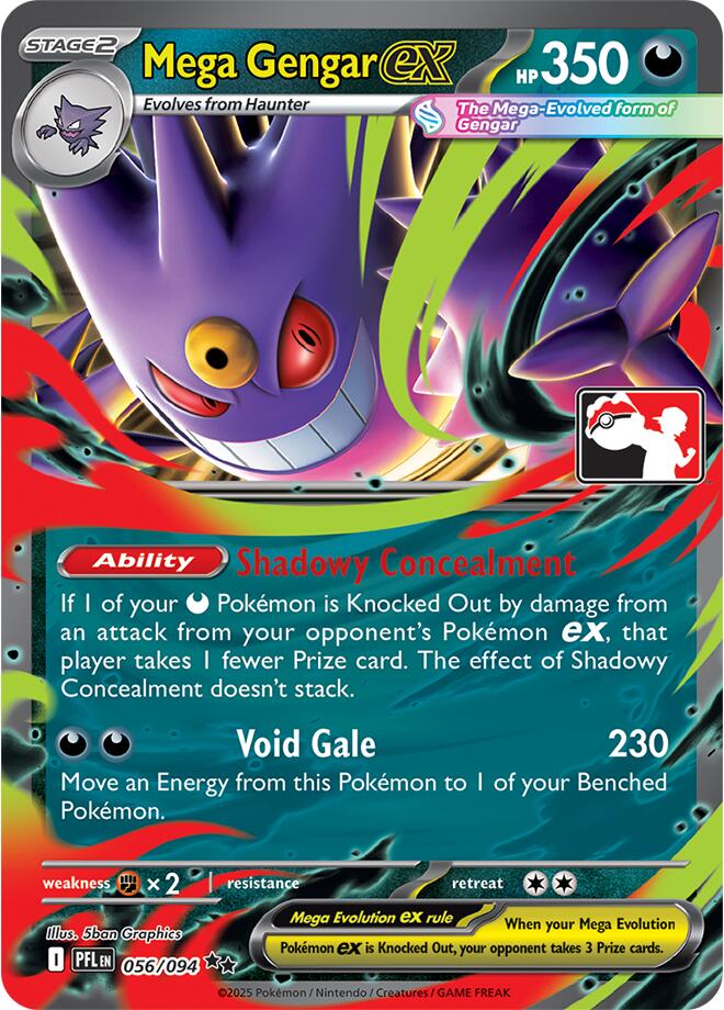 Mega Gengar ex (056/094) [Prize Pack Series Nine] | Chromatic Games