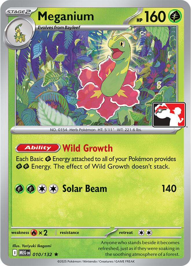 Meganium (010/132) [Prize Pack Series Nine] | Chromatic Games