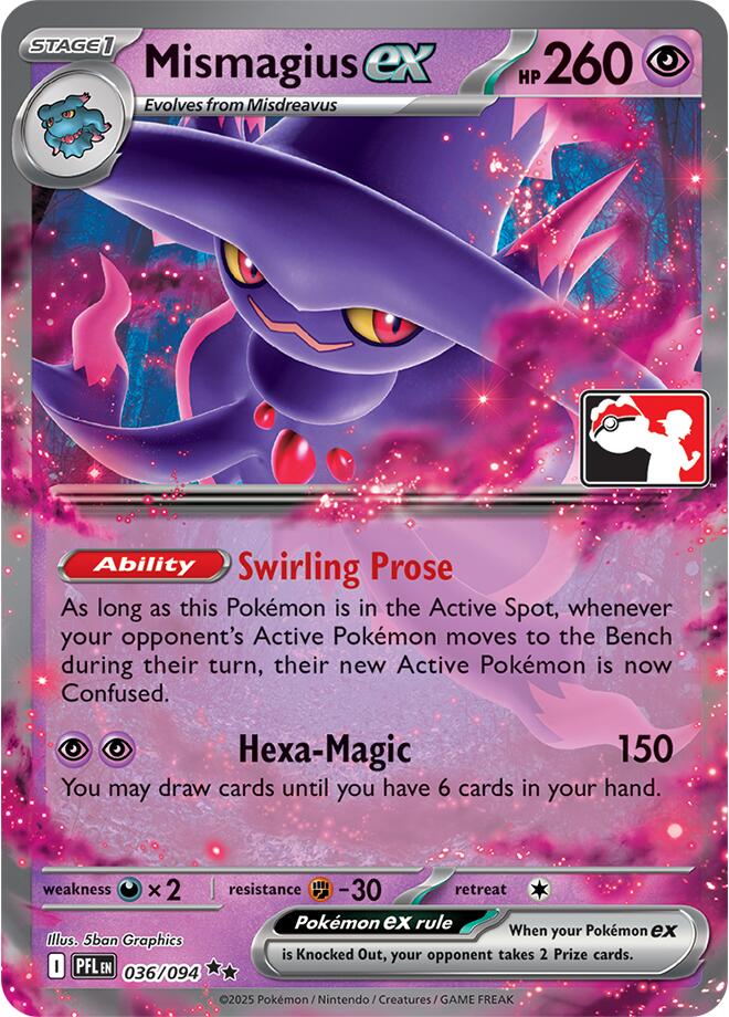 Mismagius ex (036/094) [Prize Pack Series Nine] | Chromatic Games