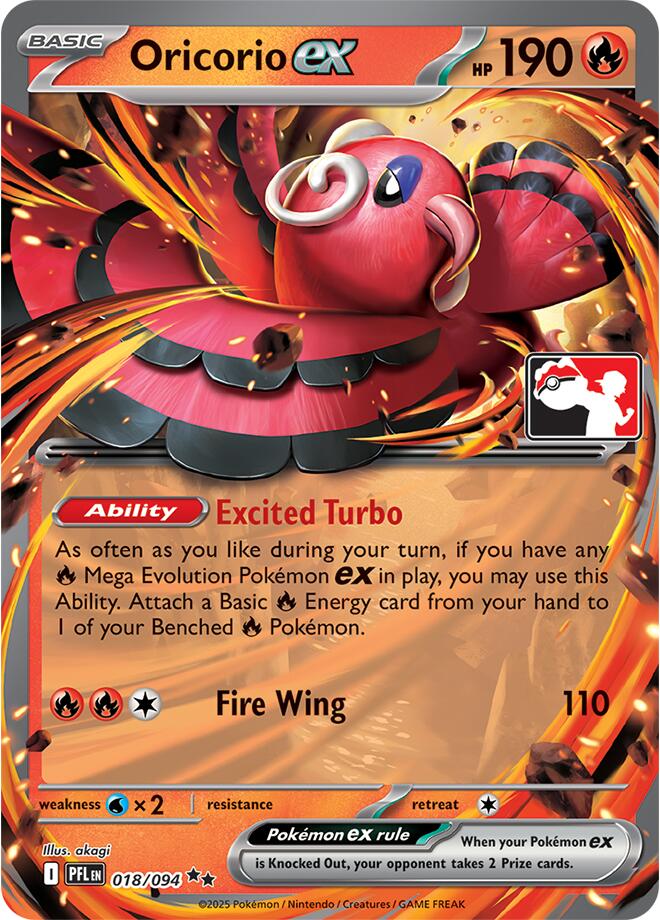 Oricorio ex (018/094) [Prize Pack Series Nine] | Chromatic Games