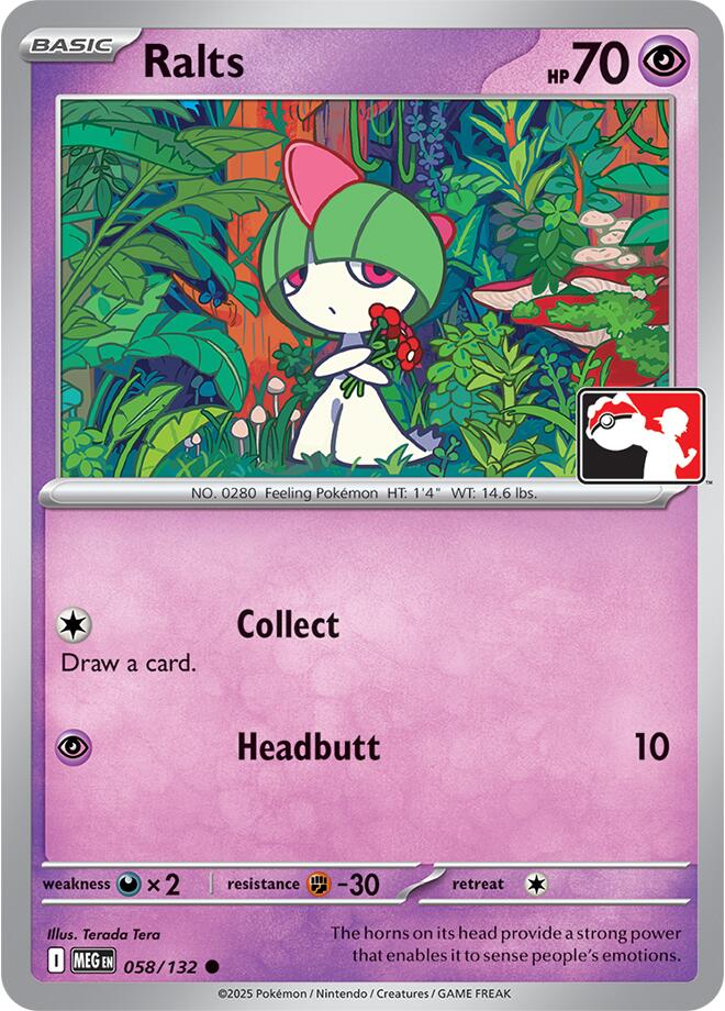 Ralts (058/132) [Prize Pack Series Nine] | Chromatic Games