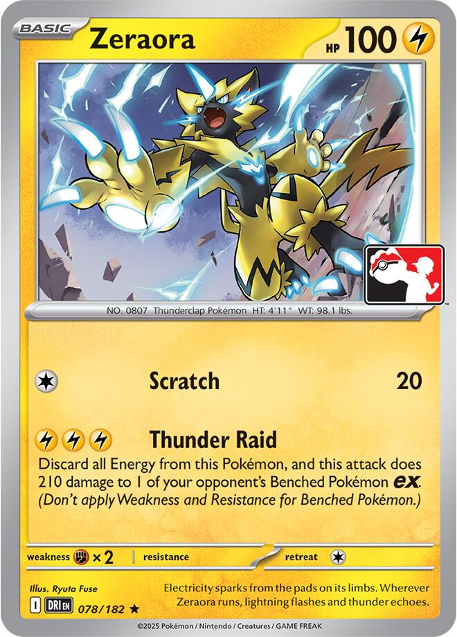 Zeraora (078/182) [Prize Pack Series Nine] | Chromatic Games