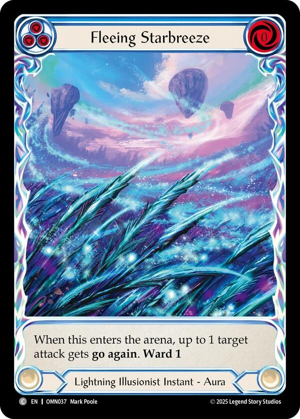 Fleeing Starbreeze (Extended Art) [OMN037] (Omens of the Third Age)  Cold Foil | Chromatic Games
