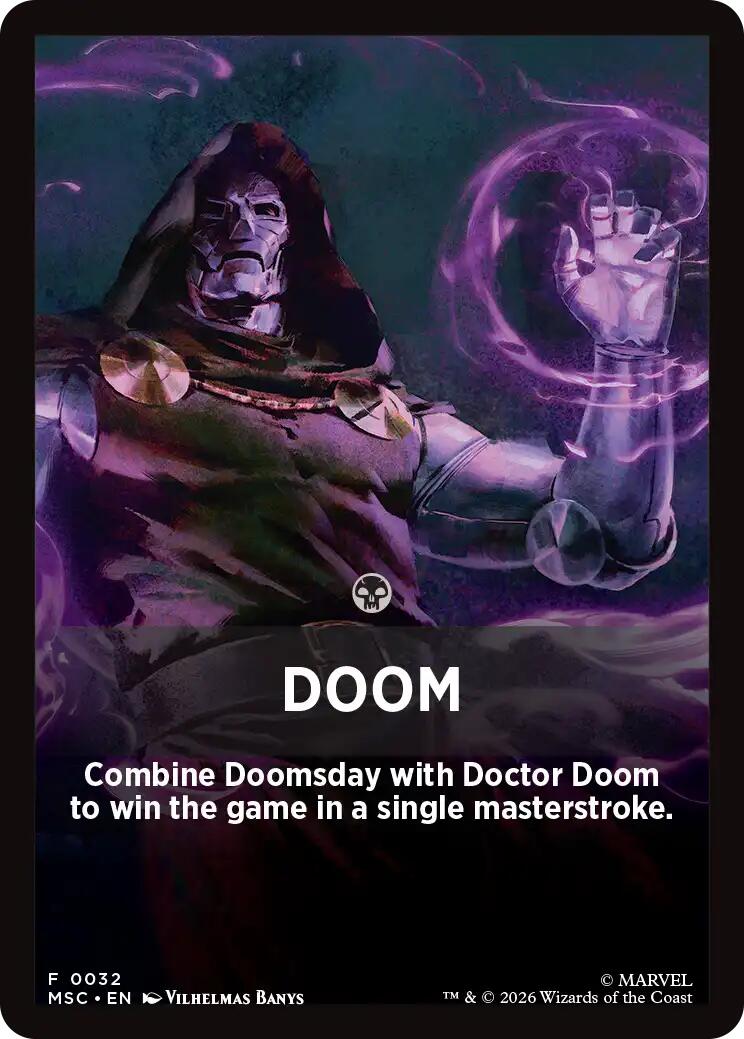 Doom Theme Card [Marvel Super Heroes Commander] | Chromatic Games