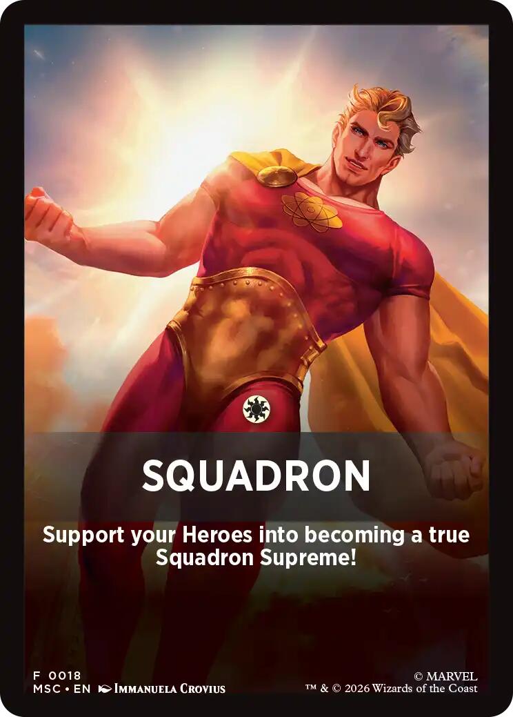 Squandron Theme Card [Marvel Super Heroes Commander] | Chromatic Games
