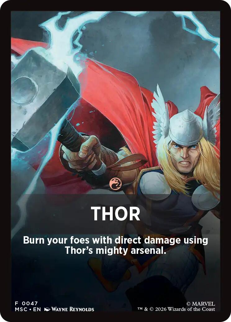 Thor Theme Card [Marvel Super Heroes Commander] | Chromatic Games
