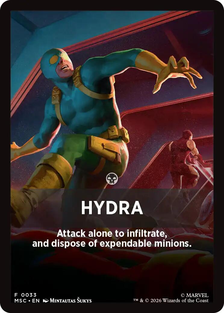 Hydra Theme Card [Marvel Super Heroes Commander] | Chromatic Games
