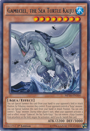 Gameciel, the Sea Turtle Kaiju [MP16-EN164] Rare | Chromatic Games