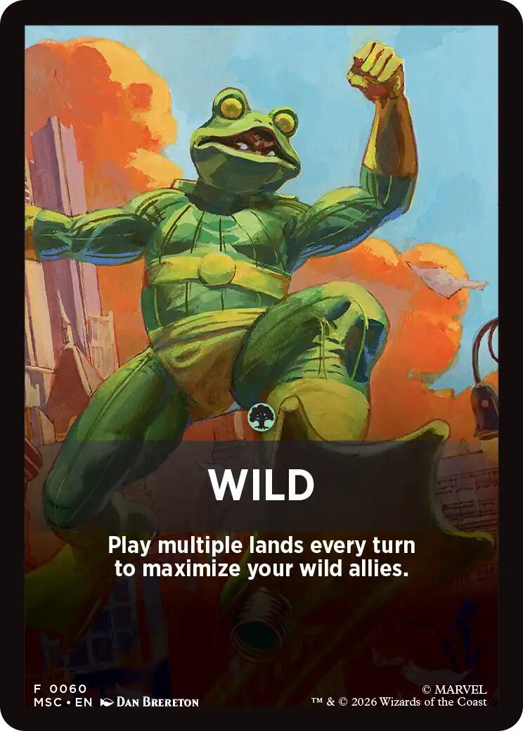 Wild Theme Card [Marvel Super Heroes Commander] | Chromatic Games