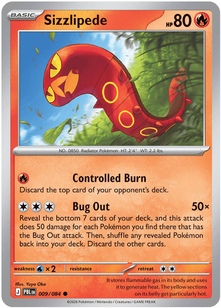 Sizzlipede (009/084) [Mega Evolution: Pitch Black] | Chromatic Games