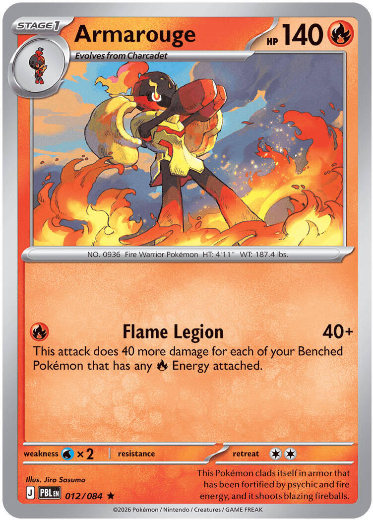 Armarouge (012/084) [Mega Evolution: Pitch Black] | Chromatic Games
