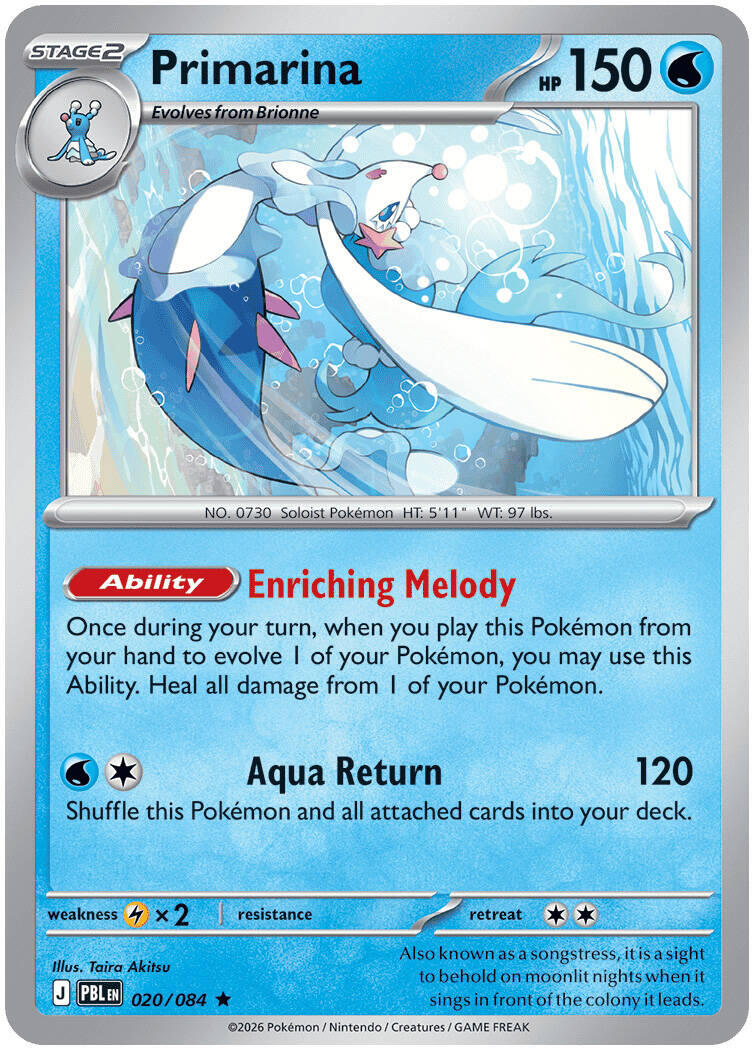 Primarina (020/084) [Mega Evolution: Pitch Black] | Chromatic Games