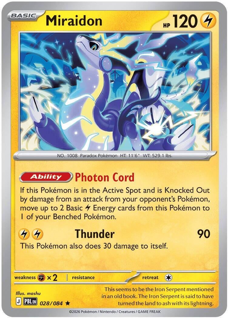 Miraidon (028/084) [Mega Evolution: Pitch Black] | Chromatic Games