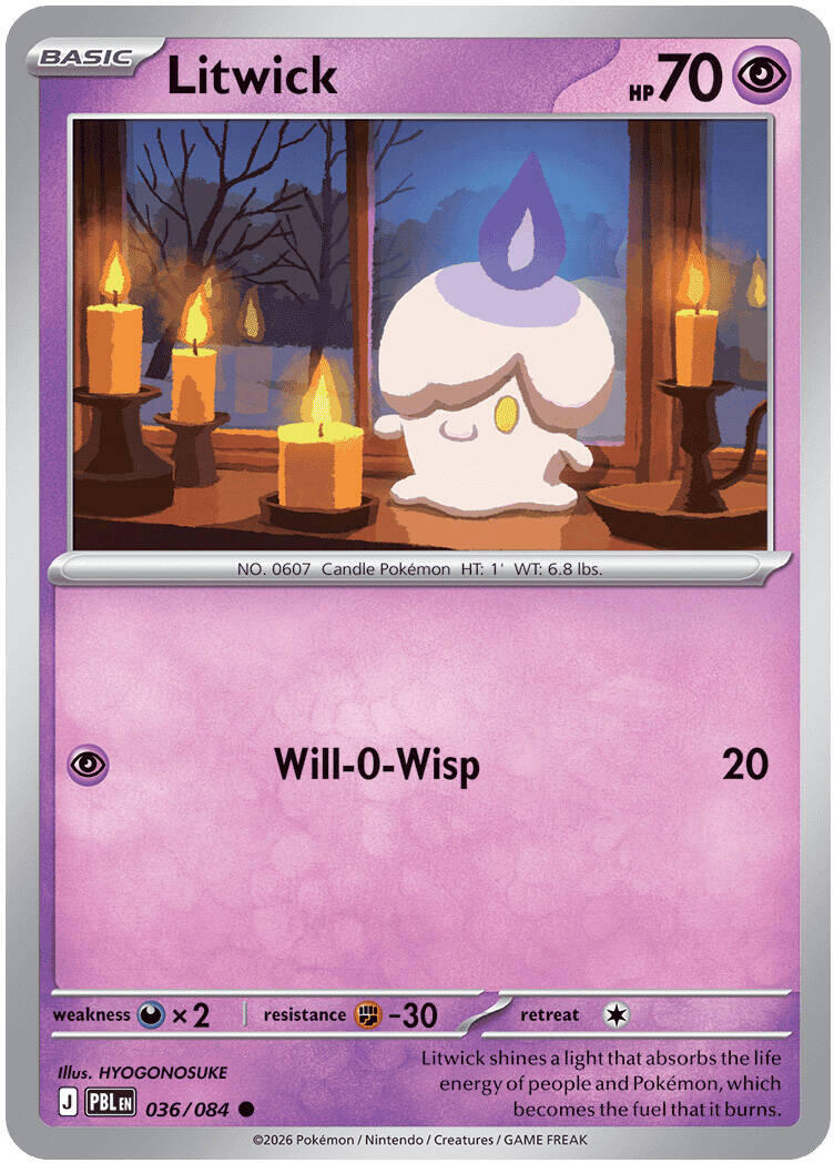 Litwick (036/084) [Mega Evolution: Pitch Black] | Chromatic Games