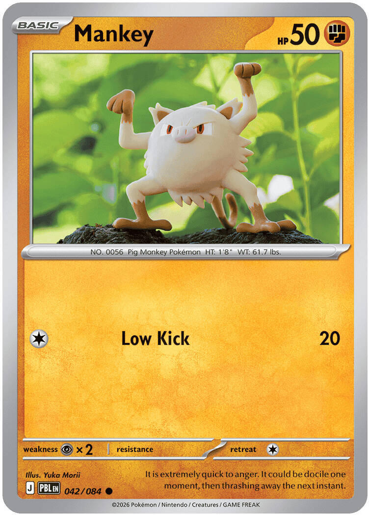 Mankey (042/084) [Mega Evolution: Pitch Black] | Chromatic Games