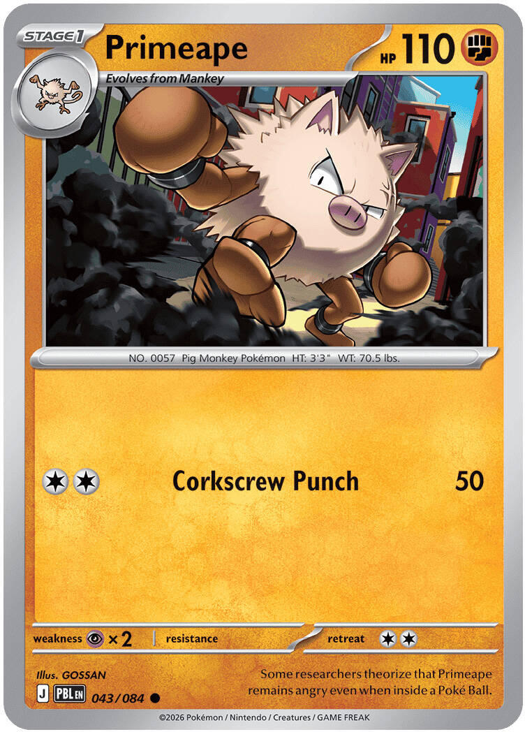 Primeape (043/084) [Mega Evolution: Pitch Black] | Chromatic Games