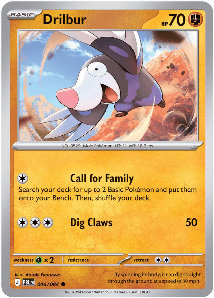 Drilbur (046/084) [Mega Evolution: Pitch Black] | Chromatic Games